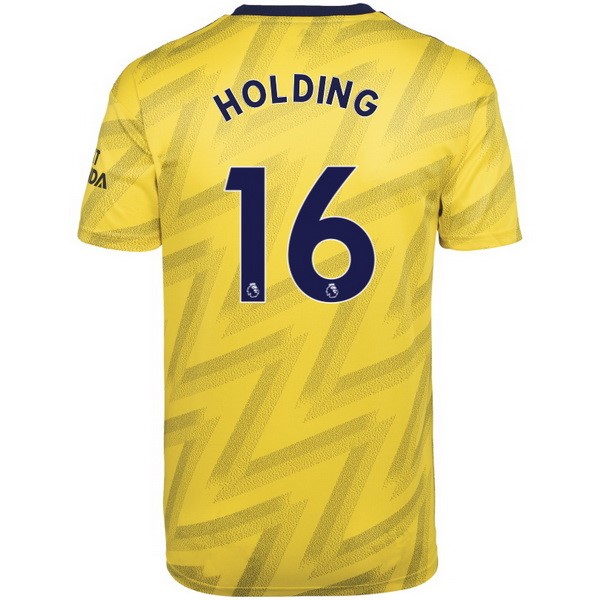 Camiseta Arsenal NO.16 Holding Replica Segunda Ropa 2019/20 Amarillo